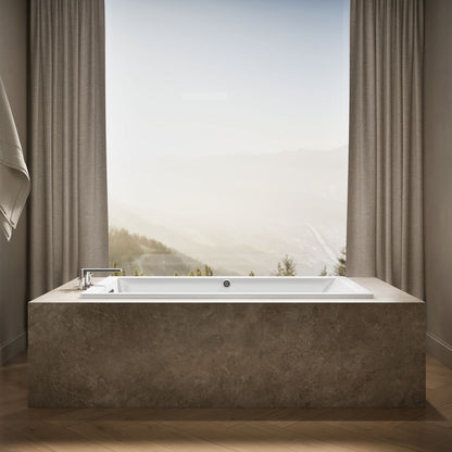 KOHLER K-1136-W1 Underscore 66" x 36" drop-in bath with Bask heated surface
