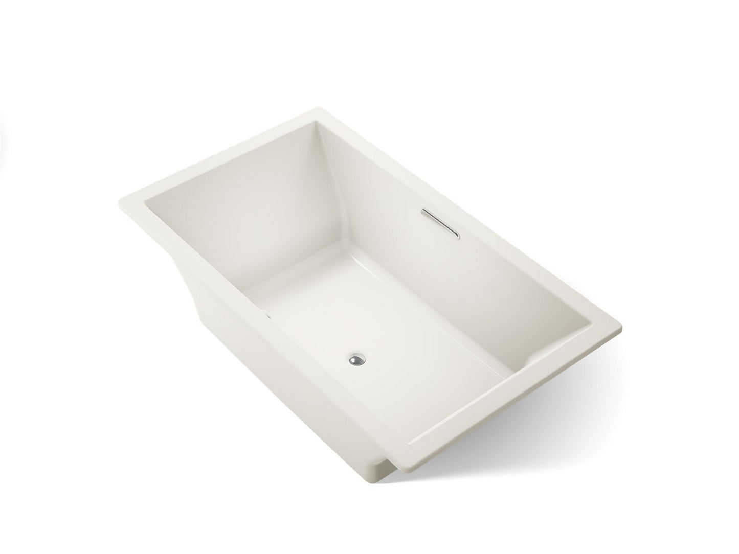 KOHLER K-1137-W1 Underscore 72" x 42" drop-in bath with Bask heated surface