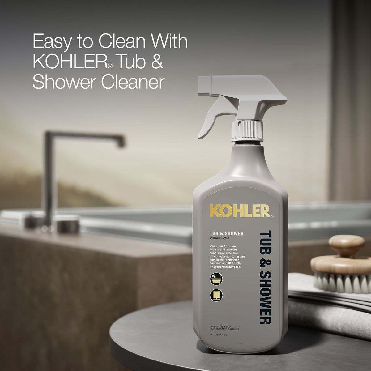 KOHLER K-1137-W1 Underscore 72" x 42" drop-in bath with Bask heated surface