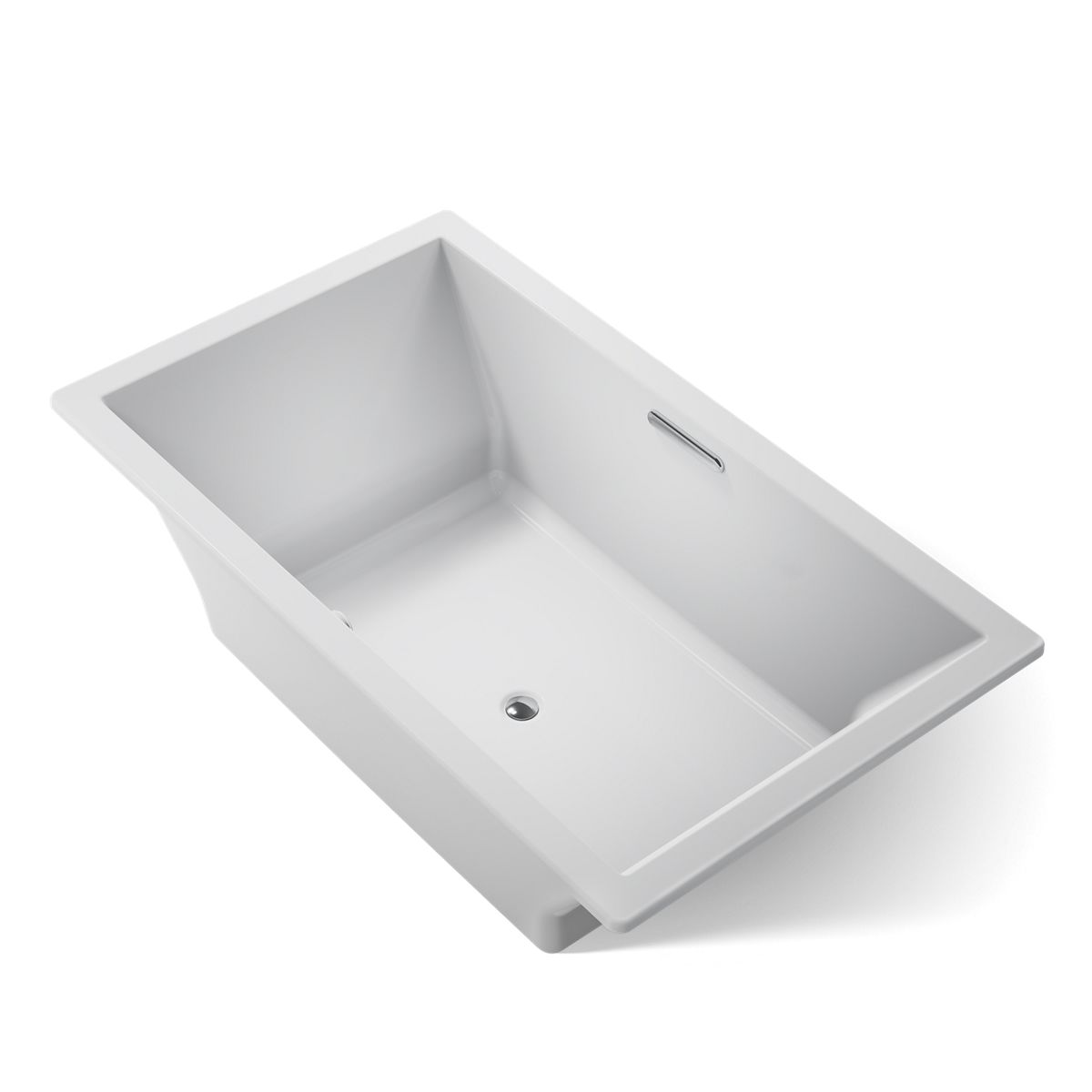 KOHLER K-1137-W1 Underscore 72" x 42" drop-in bath with Bask heated surface