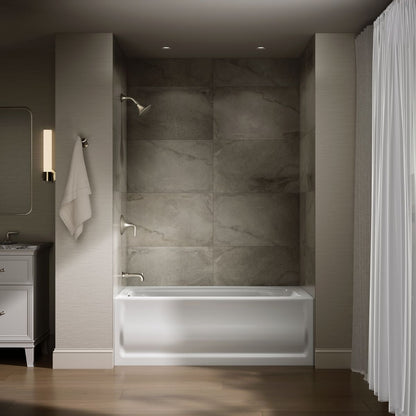 KOHLER K-1150-LA Bancroft 60" x 32" alcove bath, left drain