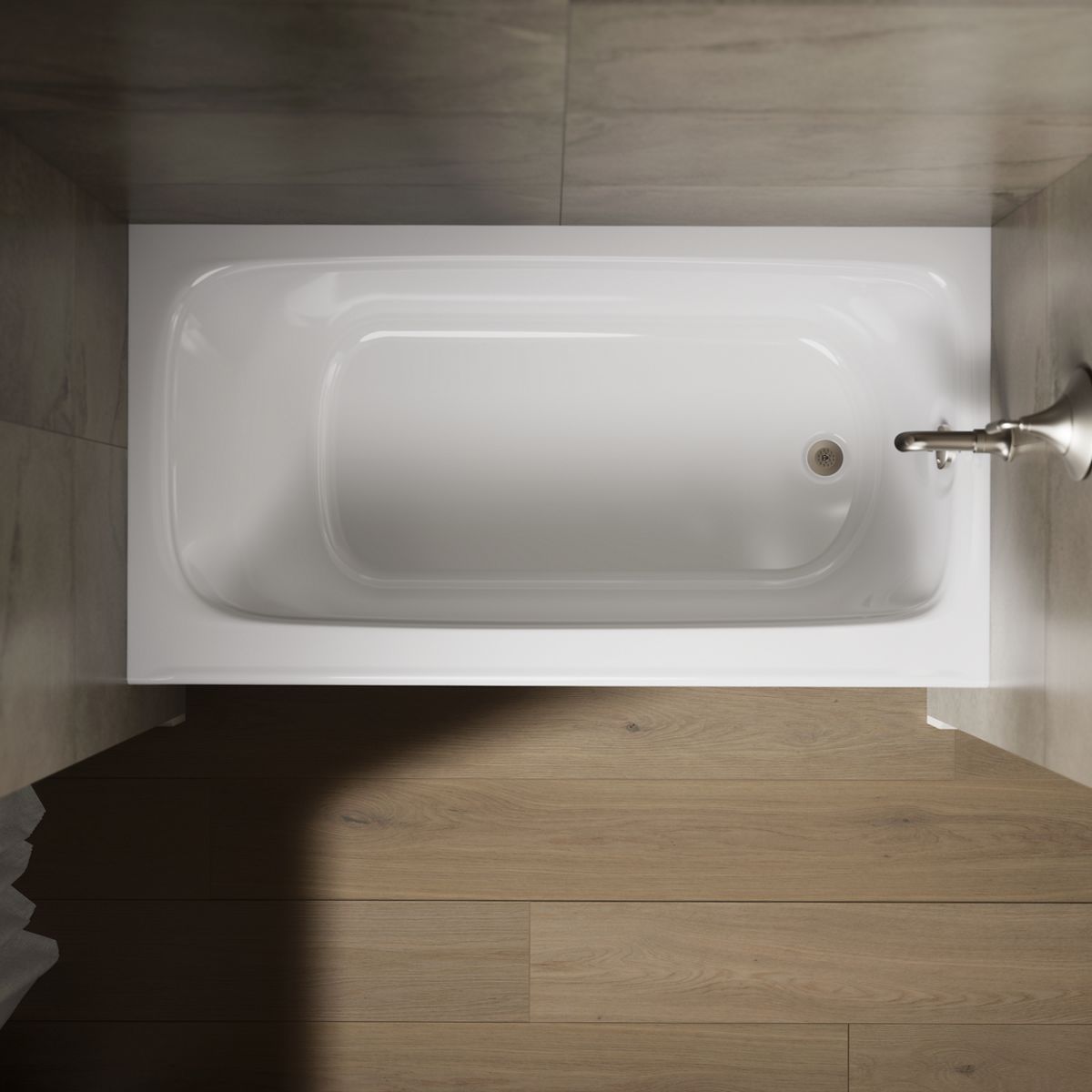 KOHLER K-1150-RA Bancroft 60" x 32" alcove bath right drain