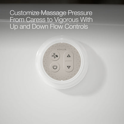 KOHLER K-1162-GH Sunward 60" x 42" drop-in Heated BubbleMassage air bath