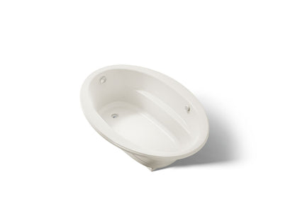 KOHLER K-1162-GHW Sunward 60" x 42" drop-in Heated BubbleMassage air bath with Bask heated surface