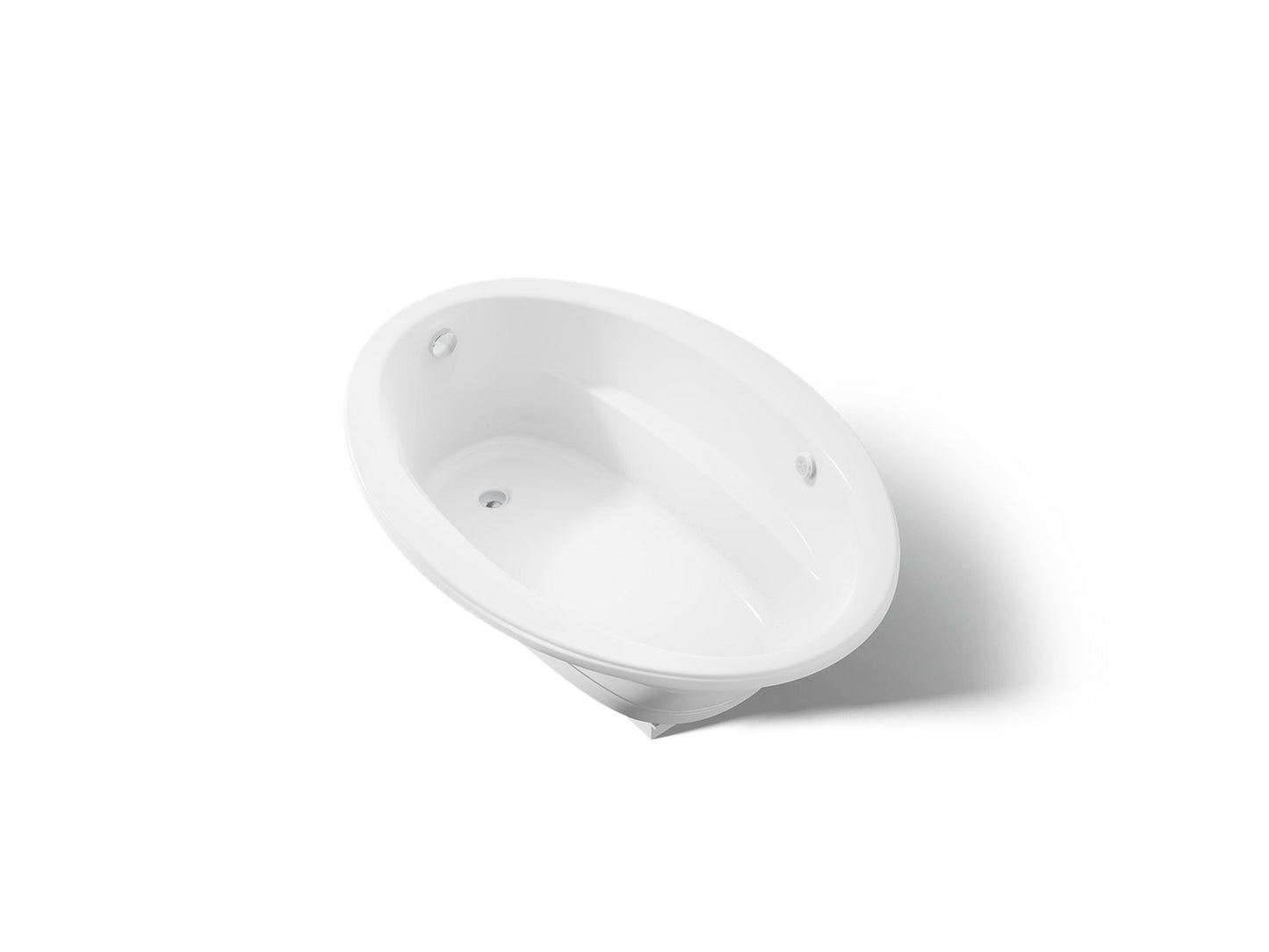 KOHLER K-1162-GHW Sunward 60" x 42" drop-in Heated BubbleMassage air bath with Bask heated surface