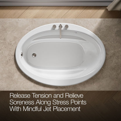 KOHLER K-1162-S1 Sunward 60" x 42" drop-in whirlpool bath