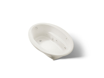 KOHLER K-1162-W1 Sunward 60" x 42" drop-in whirlpool bath with Bask heated surface