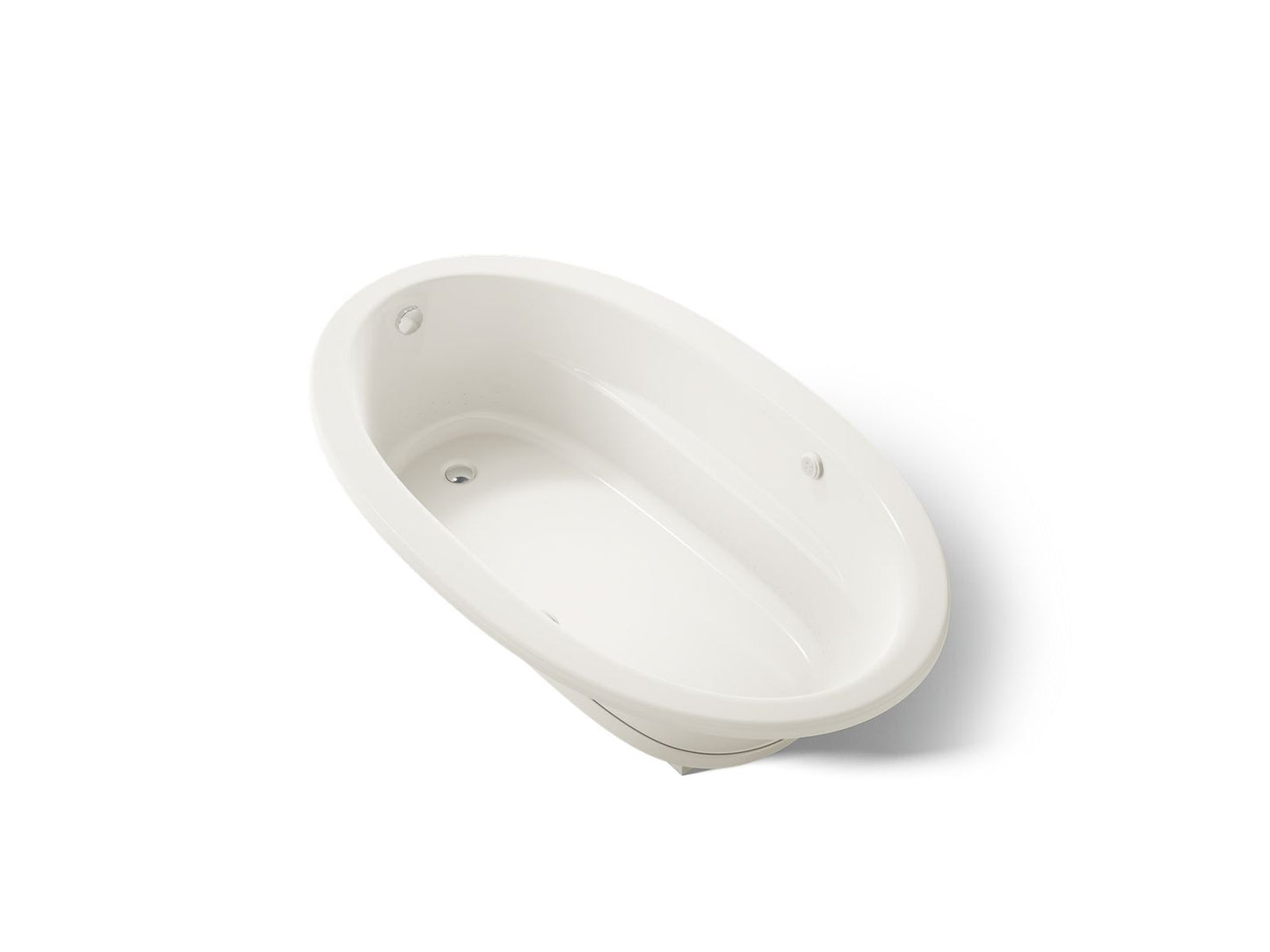 KOHLER K-1164-GHW Sunward 72" x 42" drop-in Heated BubbleMassage air bath with Bask heated surface