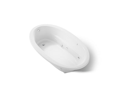 KOHLER K-1164-HB Sunward 72" x 42" drop-in heated whirlpool bath