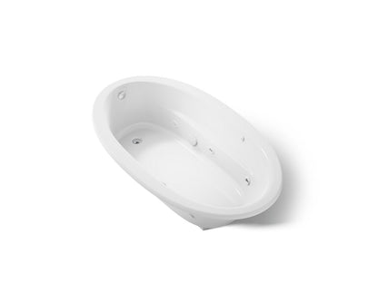 KOHLER K-1164-W1 Sunward 72" x 42" drop-in whirlpool bath with Bask heated surface