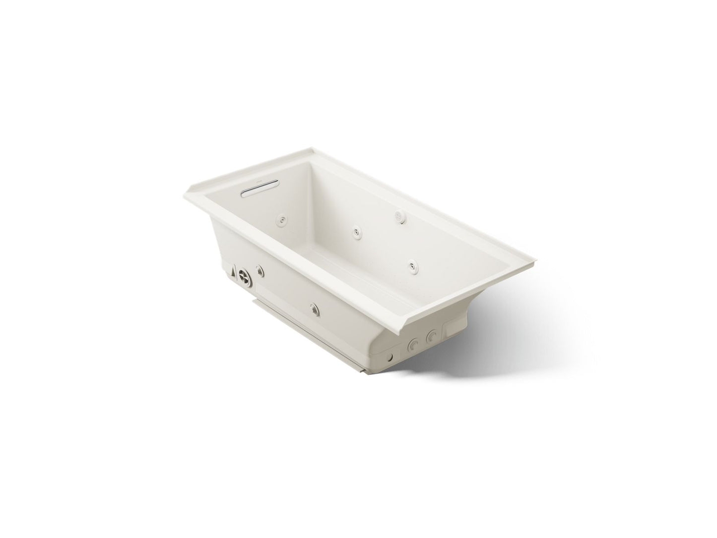 KOHLER K-1167-XHGHL Underscore 60" x 30" alcove Heated BubbleMassage air bath with whirlpool, left drain