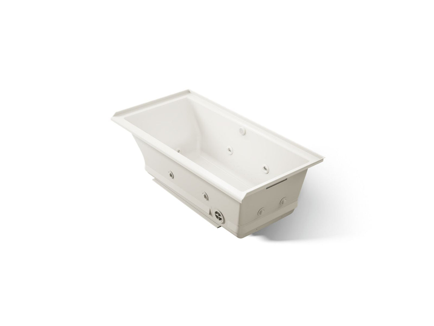 KOHLER K-1167-XHGHR Underscore 60" x 30" alcove Heated BubbleMassage air bath with whirlpool, right drain