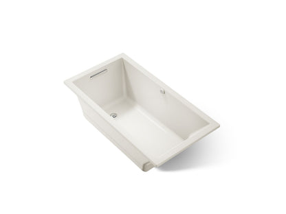 KOHLER K-1168-GHW Underscore 60" x 32" drop-in Heated BubbleMassage air bath with Bask heated surface