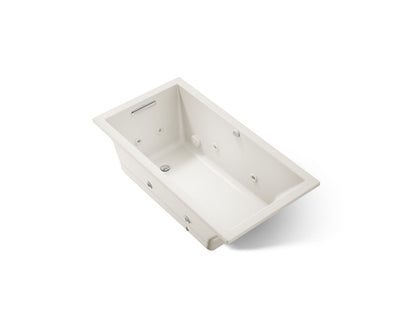 KOHLER K-1168-XHGH Underscore 60" x 32" drop-in Heated BubbleMassage air bath with whirlpool