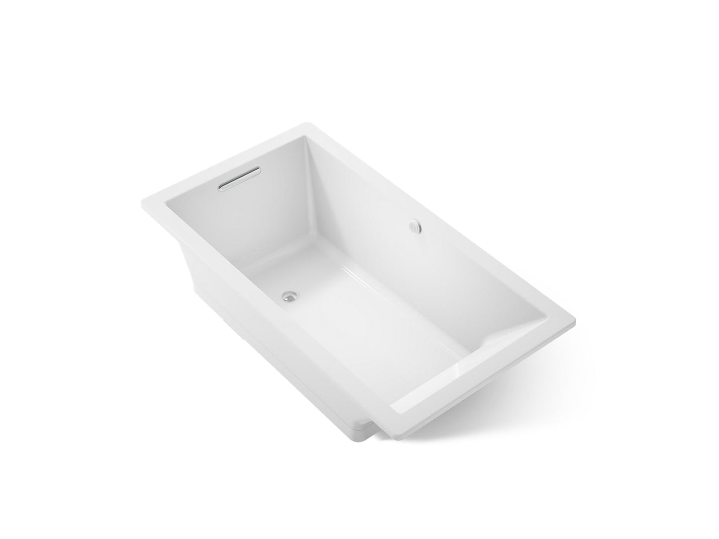 KOHLER K-1173-GH Underscore 66" x 36" drop-in Heated BubbleMassage air bath