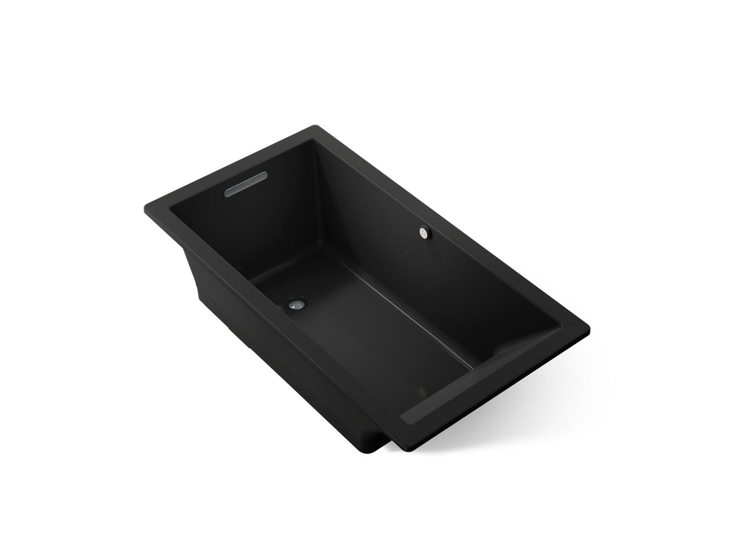 KOHLER K-1173-GHW Underscore 66" x 36" drop-in Heated BubbleMassage air bath