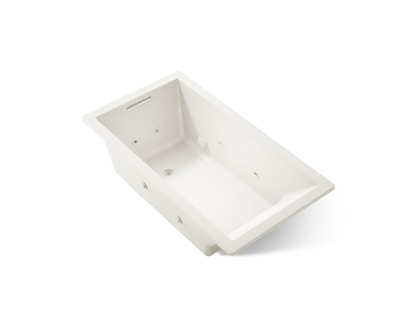 KOHLER K-1173-JH Underscore 66" x 36" drop-in heated whirlpool bath