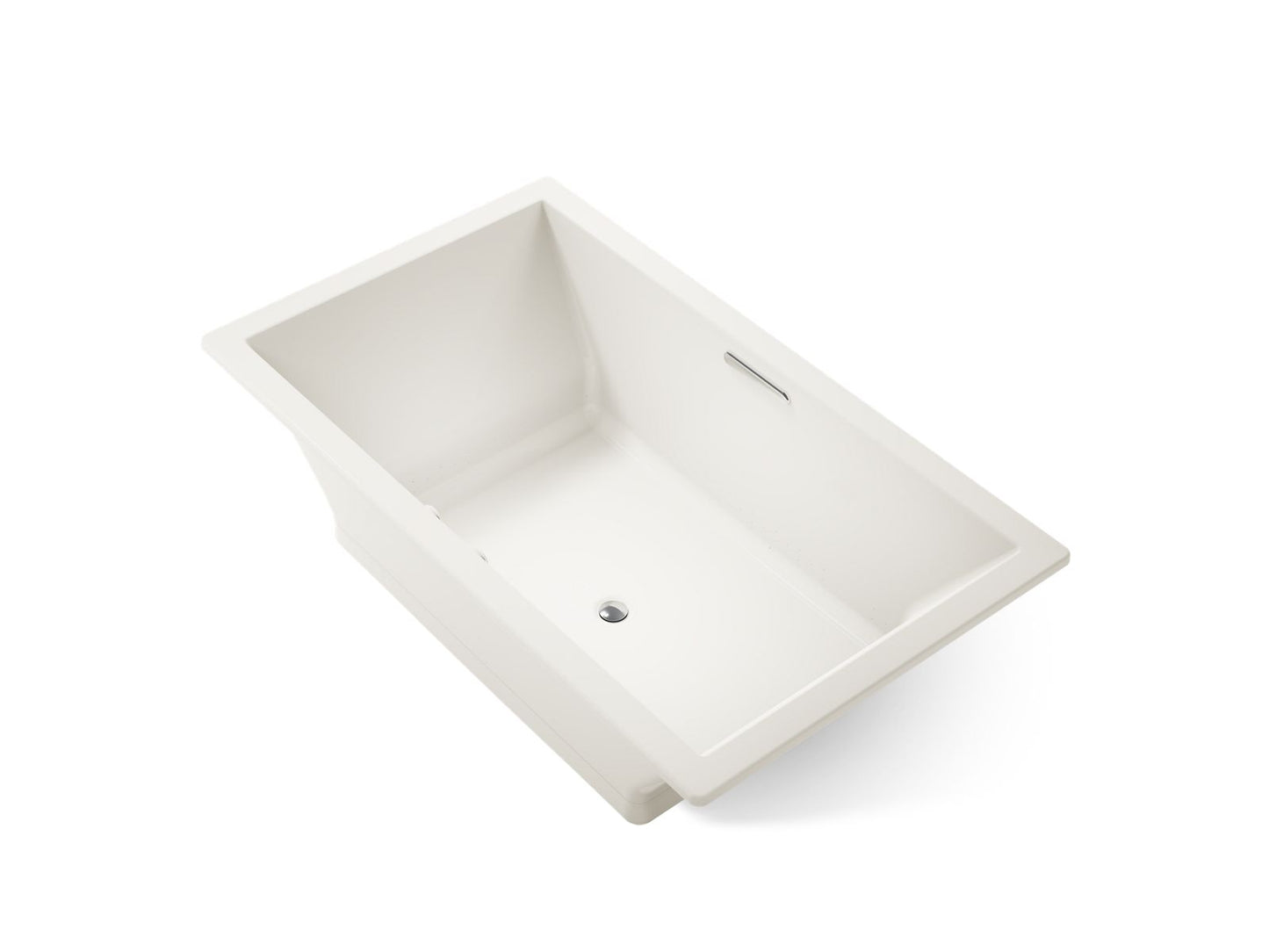 KOHLER K-1174-GHW Underscore 72" x 42" drop-in Heated BubbleMassage air bath with Bask heated surface