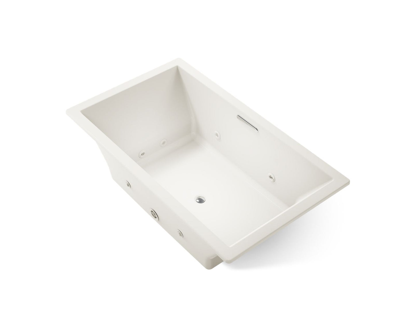 KOHLER K-1174-JH Underscore 72" x 42" drop-in heated whirlpool bath