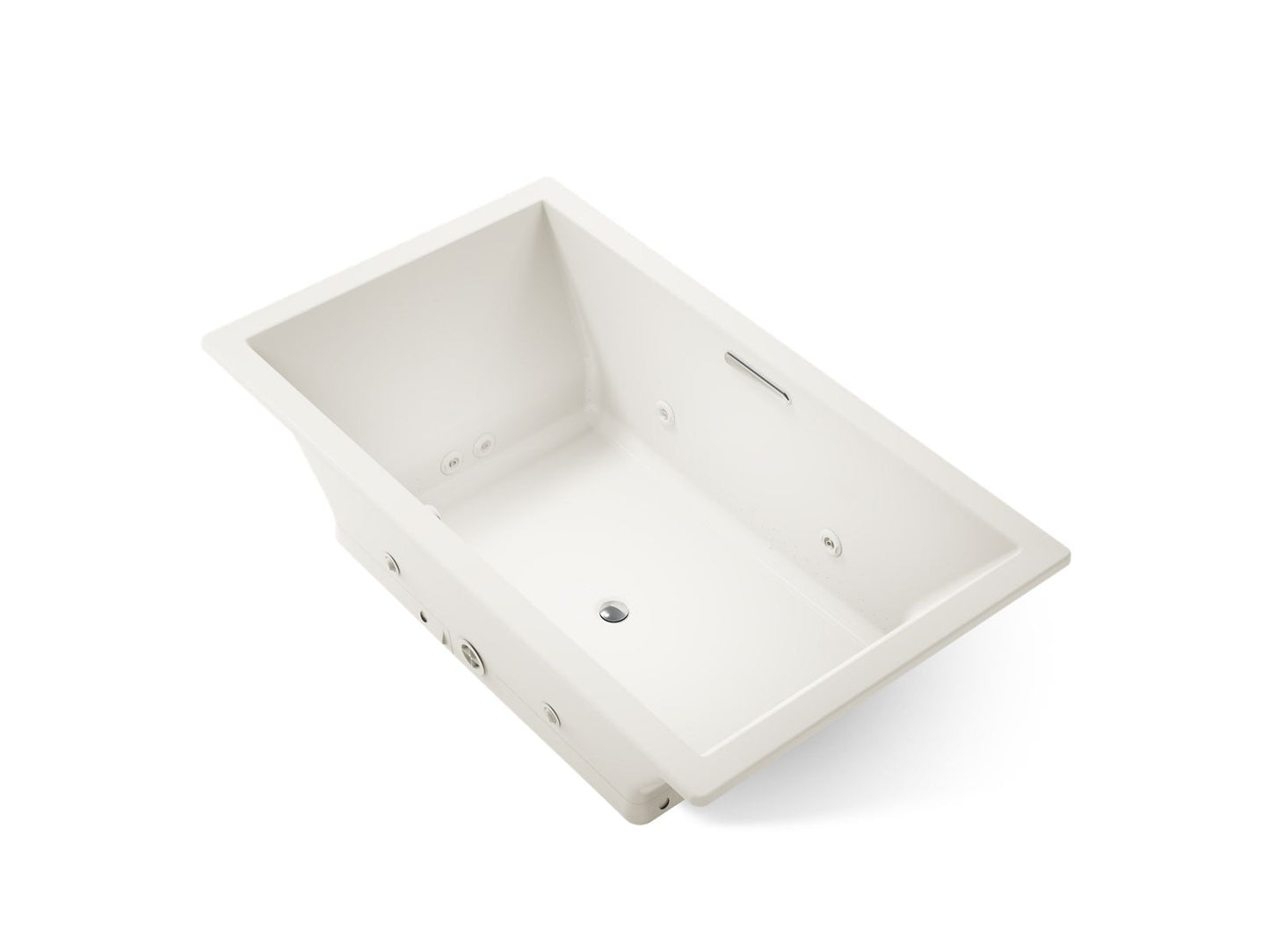 KOHLER K-1174-XHGH Underscore 72" x 42" drop-in Heated BubbleMassage air bath with whirlpool