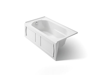KOHLER K-1184-LA Devonshire 60" x 32" alcove bath, left drain