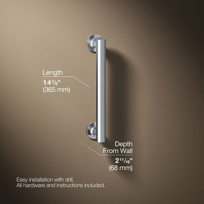 3/4 view of product with dimensions