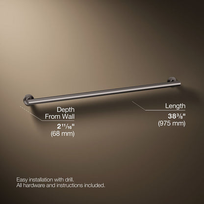 3/4 view of product with dimensions