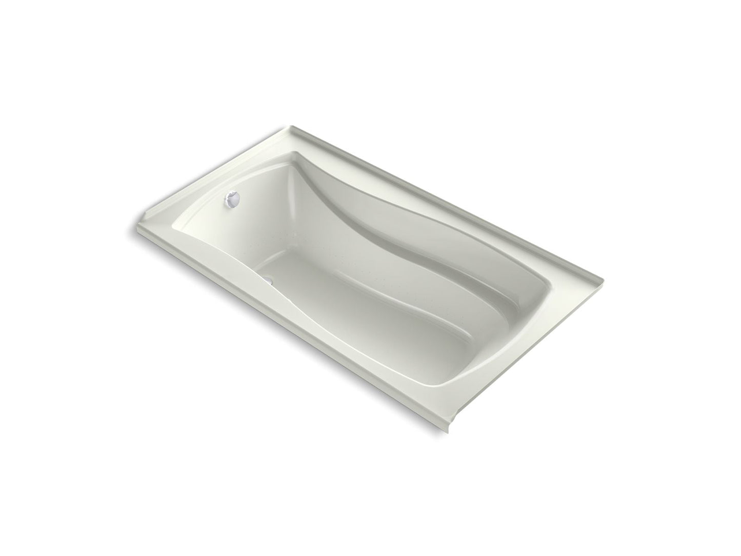 KOHLER K-1224-GHLW Mariposa 66" x 36" alcove Heated BubbleMassage air bath with Bask heated surface, left drain