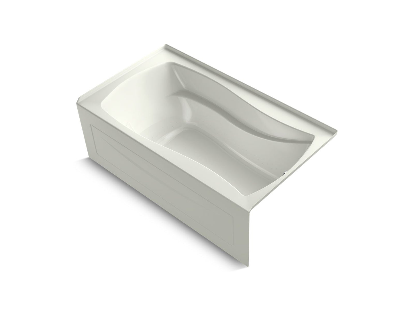KOHLER K-1224-GHRA Mariposa 66" x 36" alcove Heated BubbleMassage air bath, right drain