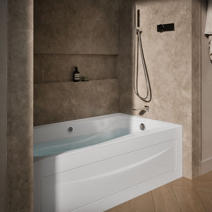 KOHLER K-1224-HR Mariposa 66" x 36" alcove heated whirlpool, right drain