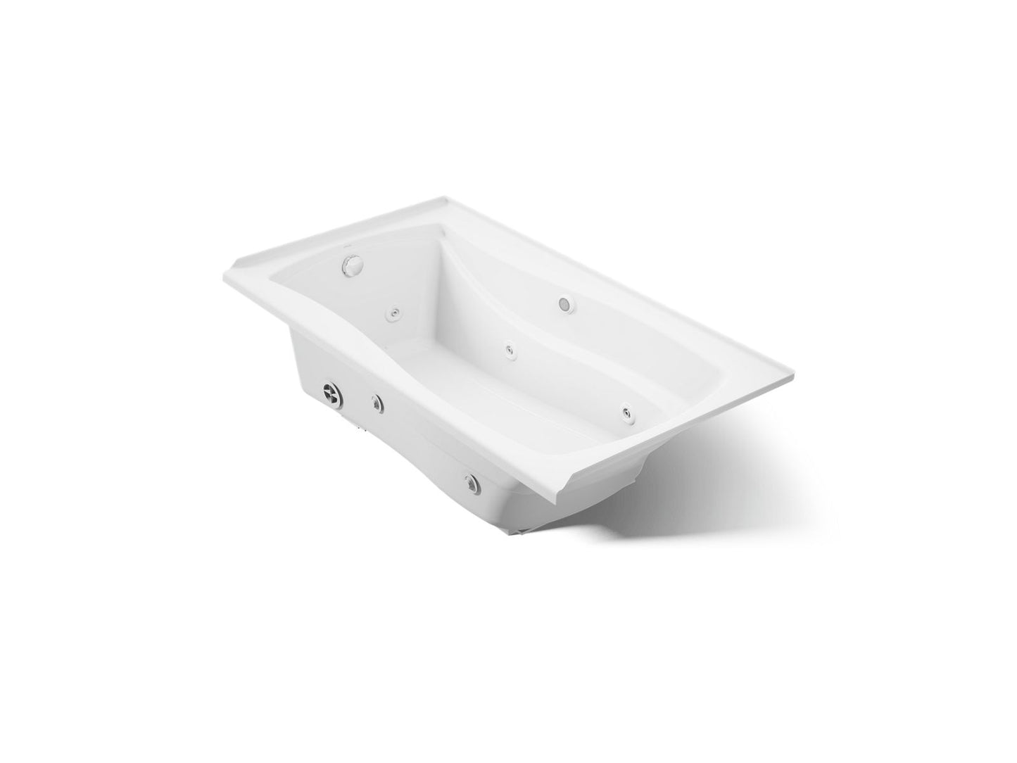 KOHLER K-1224-L Mariposa 66" x 36" alcove whirlpool, left drain
