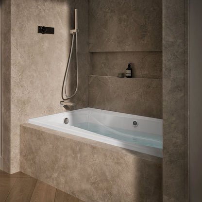 KOHLER K-1224-L Mariposa 66" x 36" alcove whirlpool, left drain