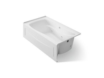 KOHLER K-1224-RAW Mariposa 66" x 36" alcove whirlpool bath with Bask heated surface, right drain
