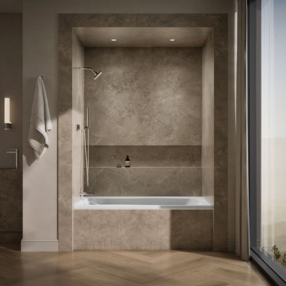 KOHLER K-1229-L Mariposa 66" x 36" alcove bath, left drain
