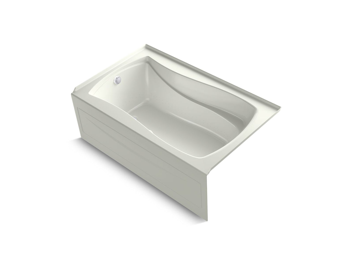 KOHLER K-1239-GHLA Mariposa 60" x 36" alcove Heated BubbleMassage air bath, left drain