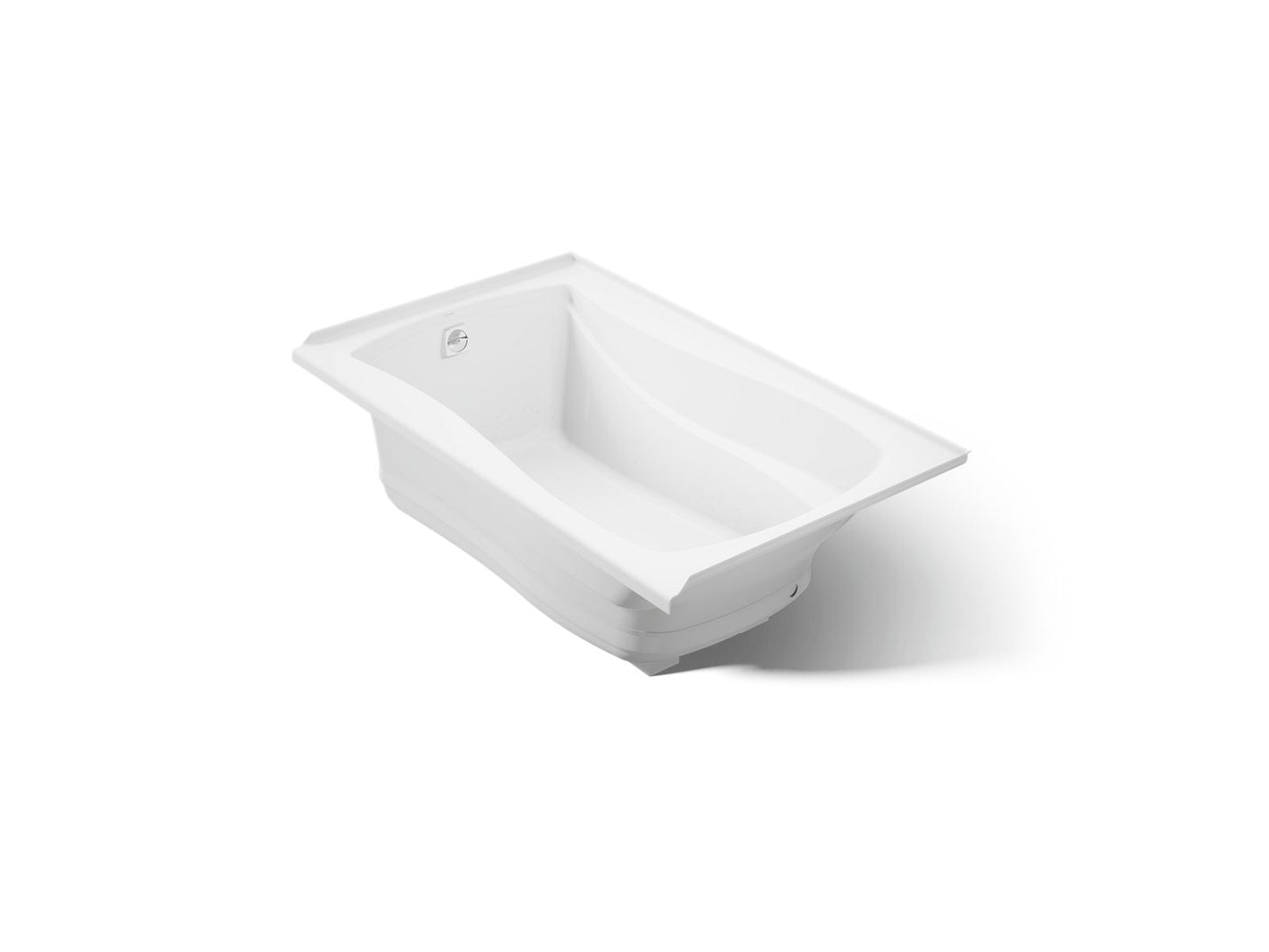 KOHLER K-1239-GHLF Mariposa 60" x 36" alcove Heated BubbleMassage air bath, left drain