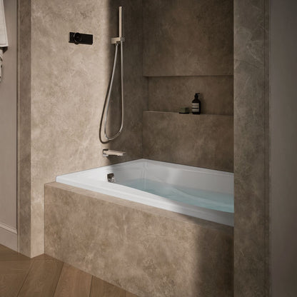 KOHLER K-1239-GHLF Mariposa 60" x 36" alcove Heated BubbleMassage air bath, left drain