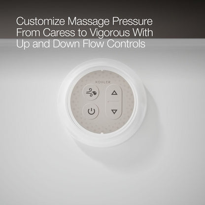 KOHLER K-1239-GHLF Mariposa 60" x 36" alcove Heated BubbleMassage air bath, left drain