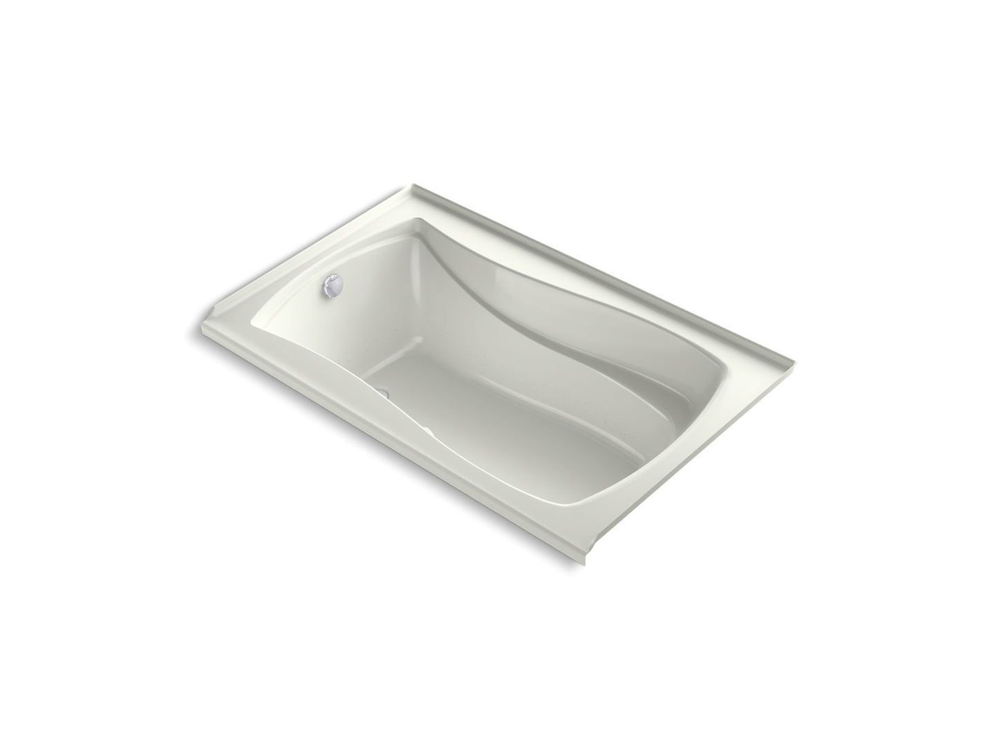 KOHLER K-1239-GHLW Mariposa 60" x 36" alcove Heated BubbleMassage air bath with Bask heated surface, left drain