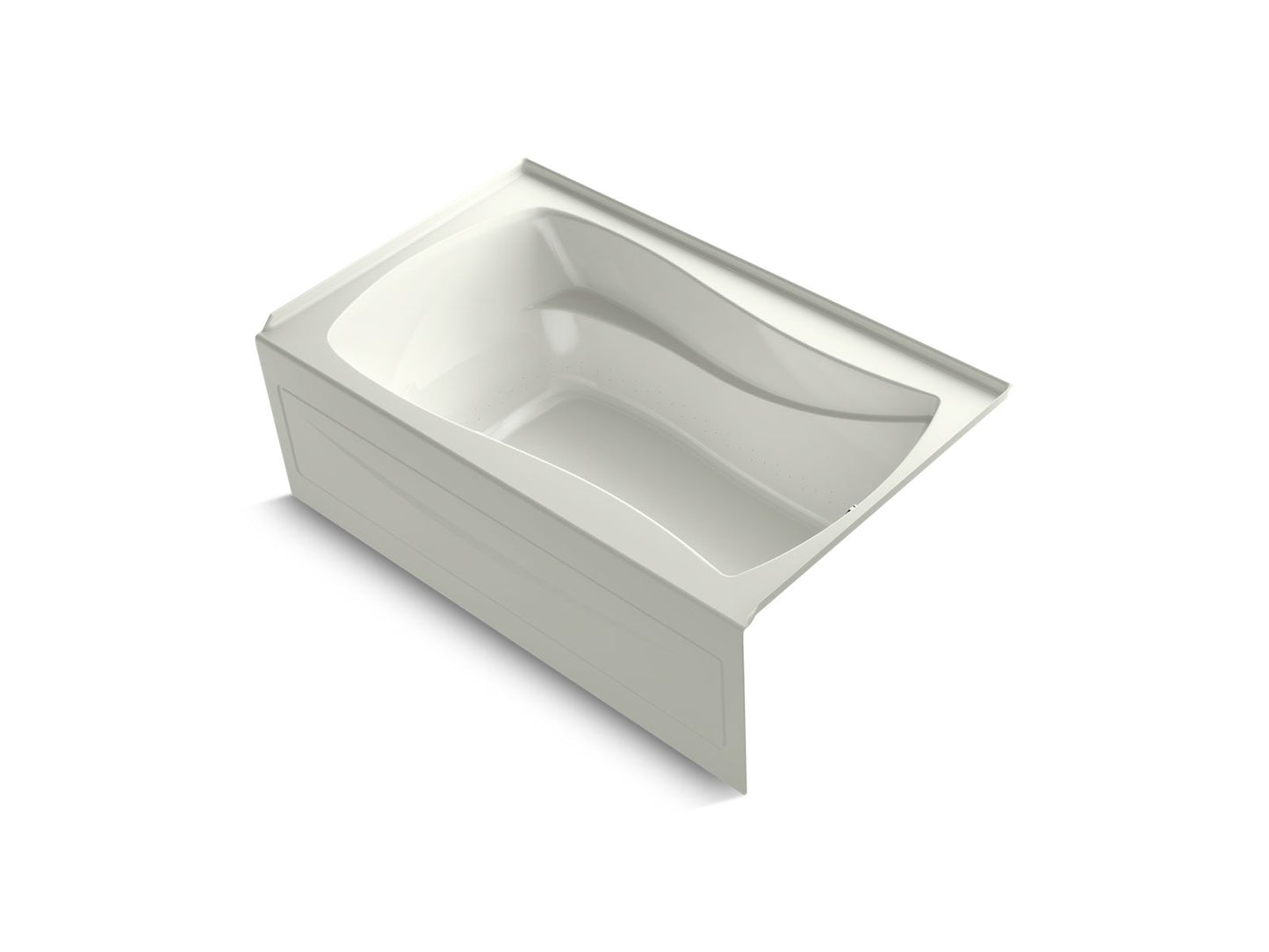 KOHLER K-1239-GHRA Mariposa 60" x 36" alcove Heated BubbleMassage air bath, right drain