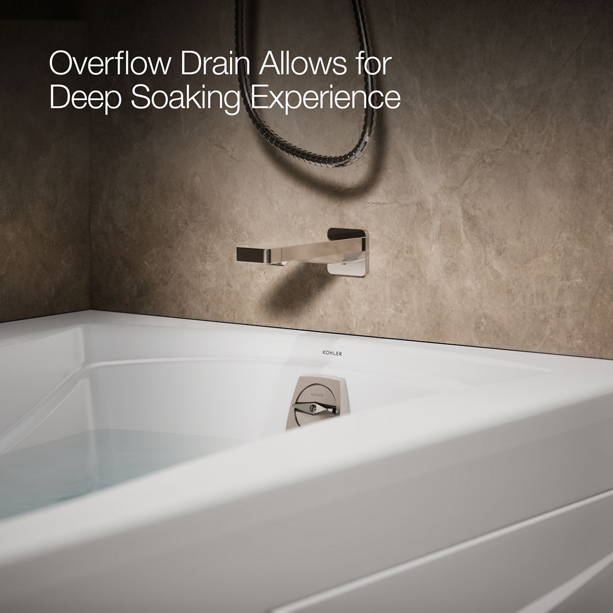 KOHLER K-1239-GHRAW Mariposa 60" x 36" alcove Heated BubbleMassage air bath with Bask heated surface, right drain
