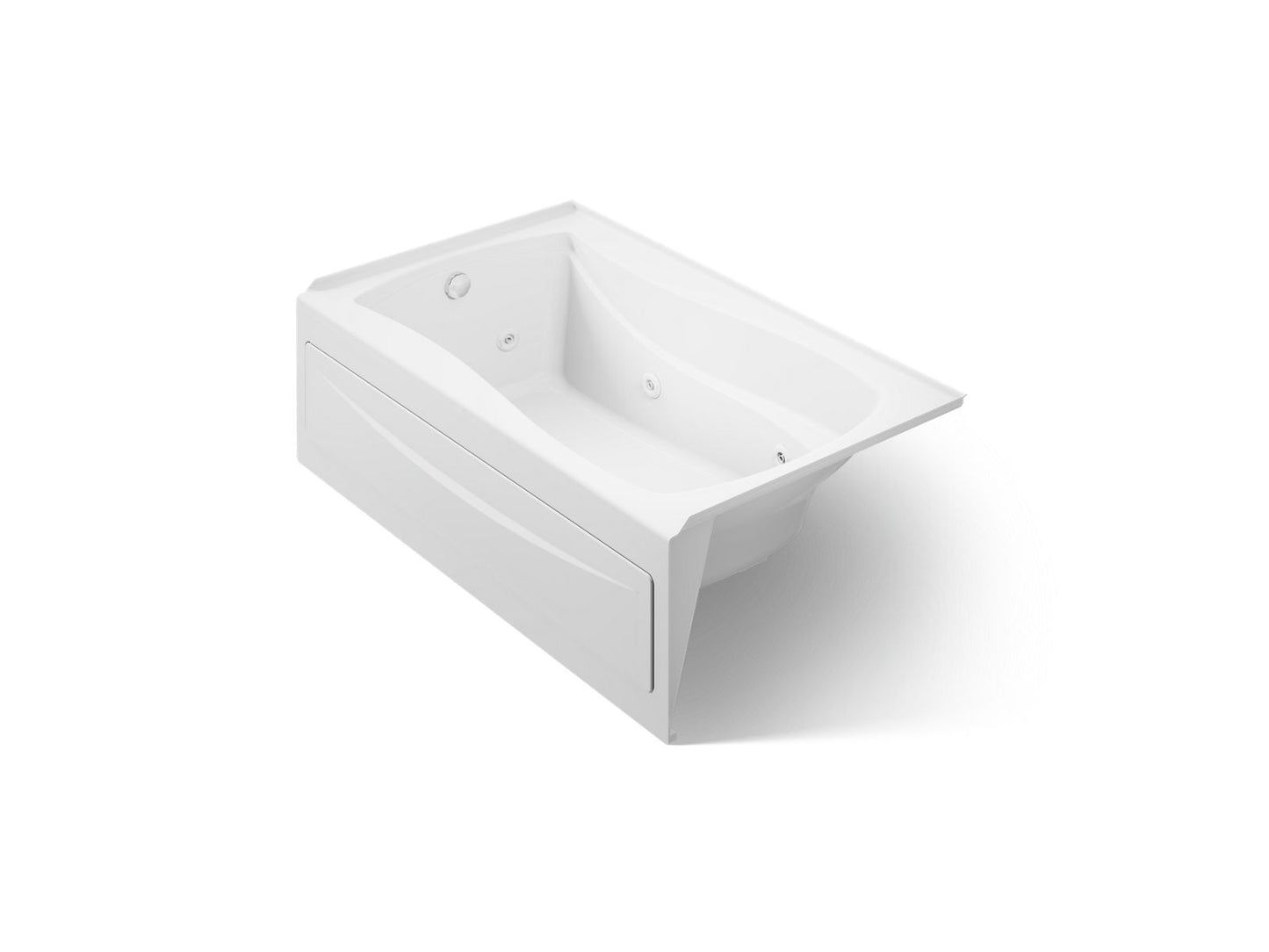 KOHLER K-1239-HL Mariposa 60" x 36" alcove heated whirlpool, left drain