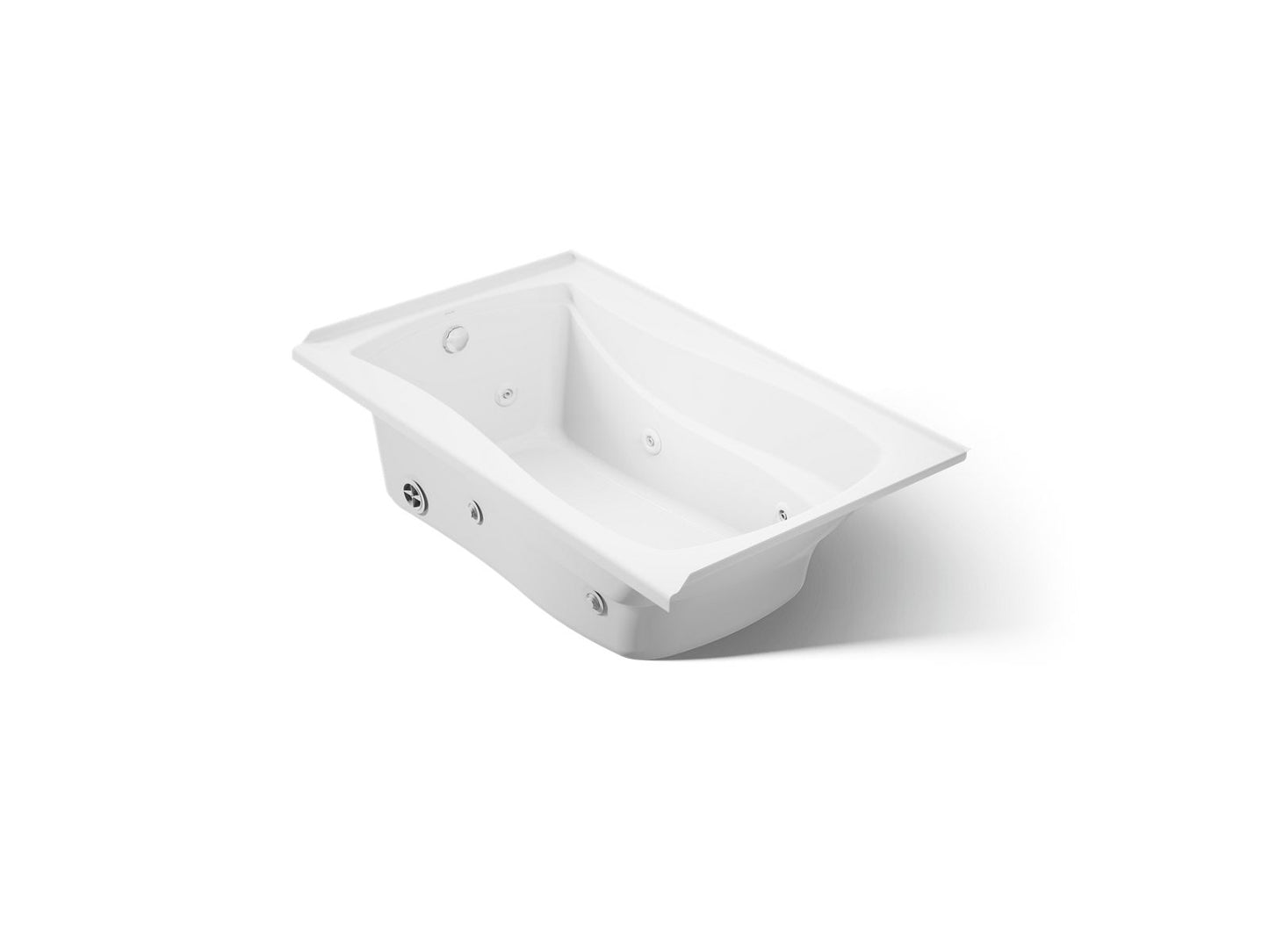 KOHLER K-1239-L Mariposa 60" x 36" alcove whirlpool, left drain