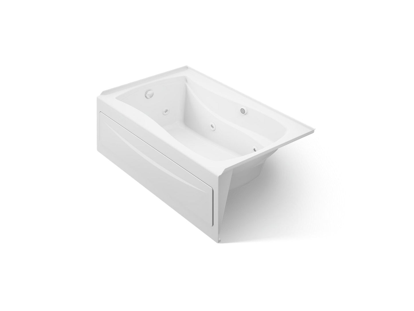 KOHLER K-1239-LA Mariposa 60" x 36" alcove whirlpool, left drain