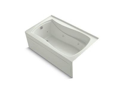 KOHLER K-1239-LAW Mariposa 60" x 36" alcove whirlpool bath with Bask heated surface, left drain