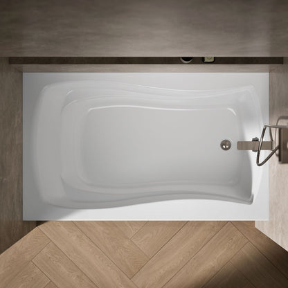 KOHLER K-1242-RA Mariposa 60" x 36" alcove bath, right drain