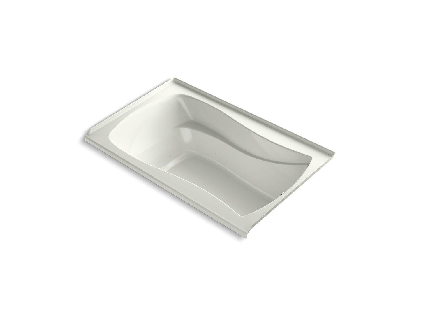 KOHLER K-1242-RW Mariposa 60" x 36" alcove bath with Bask heated surface, right drain