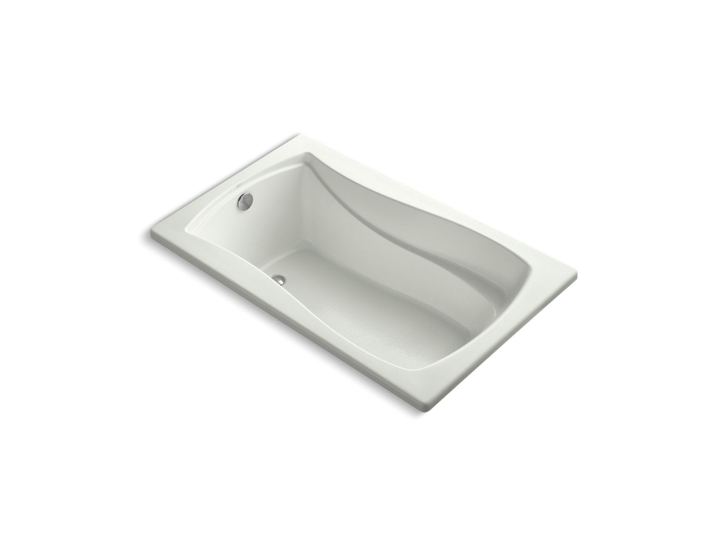 KOHLER K-1242-W1 Mariposa 60" x 36" drop-in bath with Bask heated surface