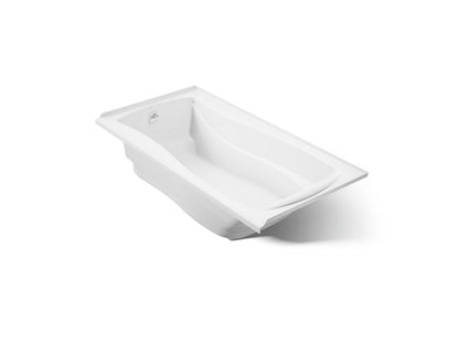 KOHLER K-1257-GHLF Mariposa 72" x 36" alcove Heated BubbleMassage air bath, left drain