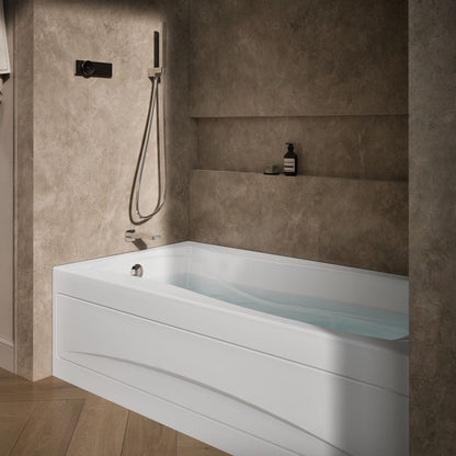 KOHLER K-1257-LH Mariposa 72" x 36" alcove heated whirlpool bath, left drain